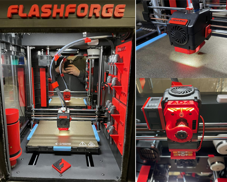 Refitting 3D printer by adding letters