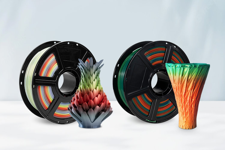 Silk Rainbow PLA Filament