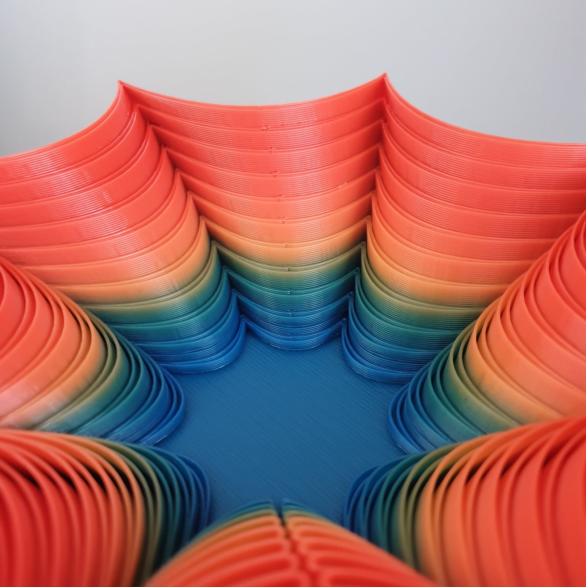 colorful rainbow PLA 3d printing material 