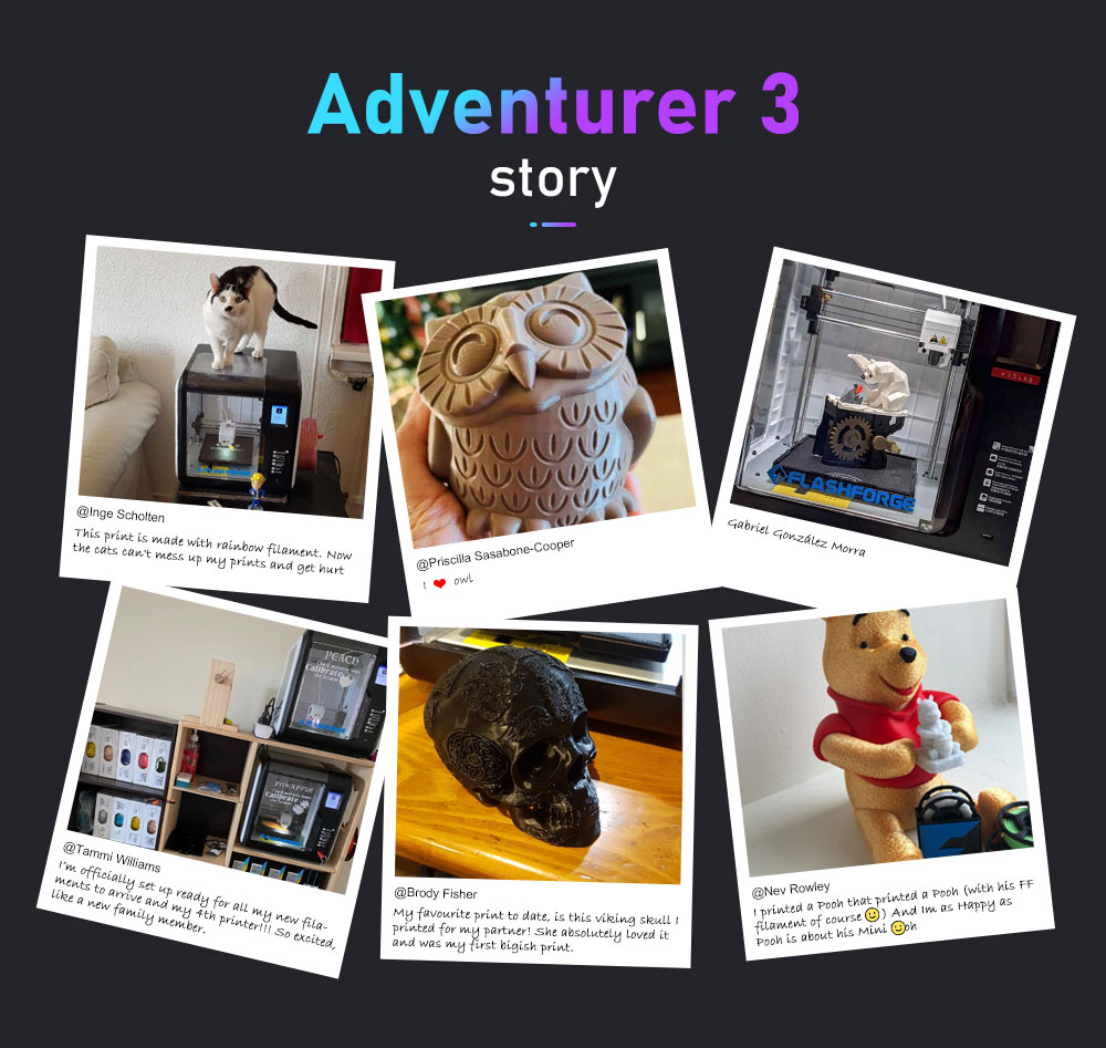 3d printer, adventurer3, flashforge 