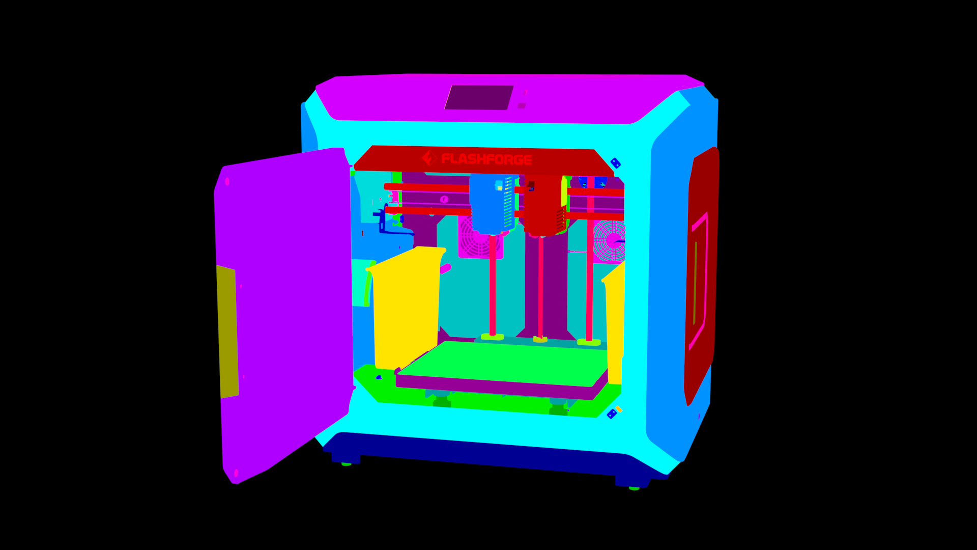 3D printer,structure,,i3 3D printer,3D printing,budget,flashforge