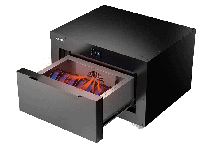 Drying station for 3D printing carbon fiber composites filaments