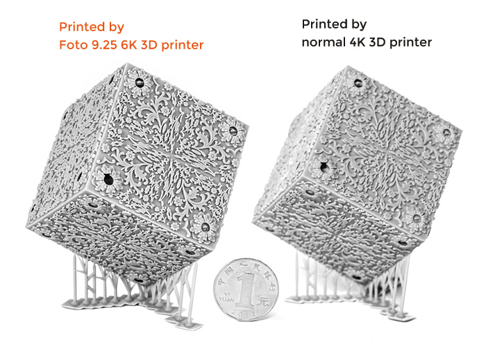 flashforge foto 9.25 6K 3D printer model effects