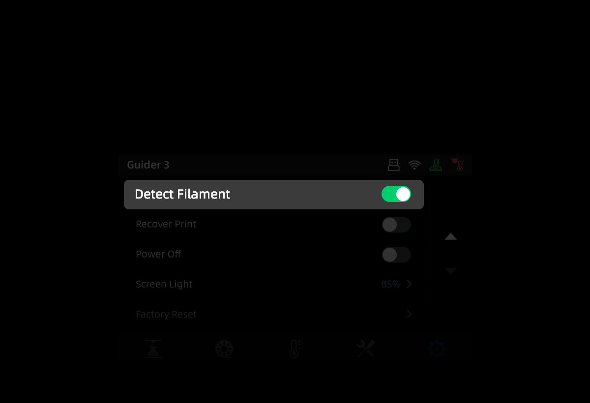 Filament Detection for guider 3